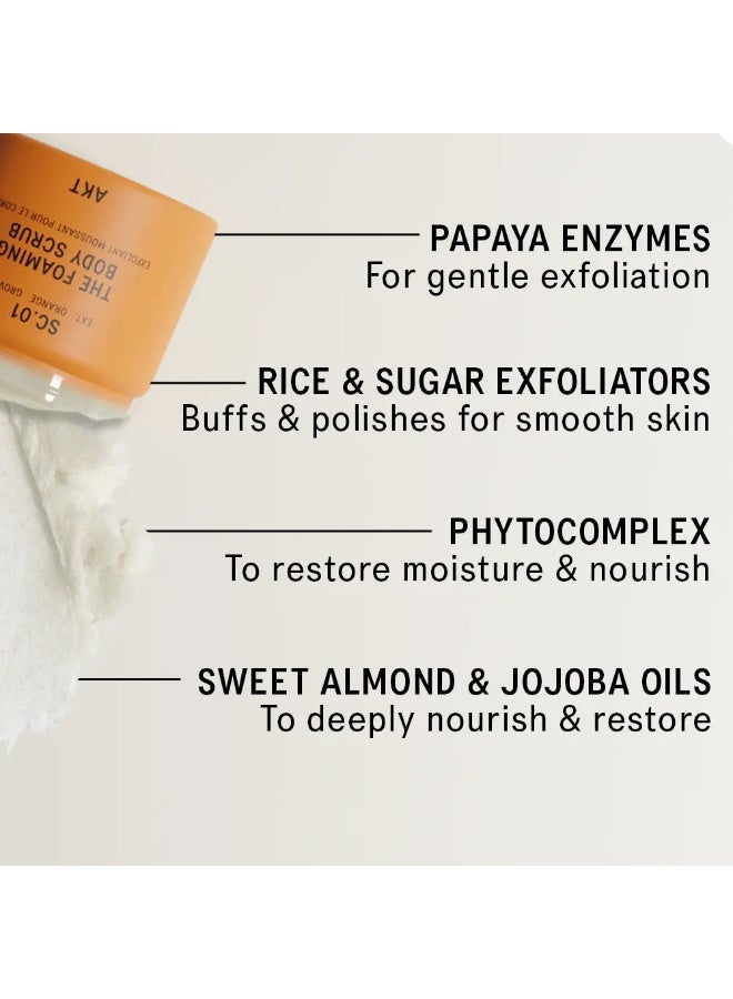 AKT London The Foaming Body Scrub SC.01 ORANGE GROVE 250ml - Image 2